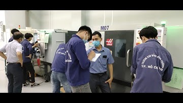 Thi gia công cắt gọt liên tục 6 tiếng tại khoa cơ khí trường CĐ Công Thương TP.HCM
