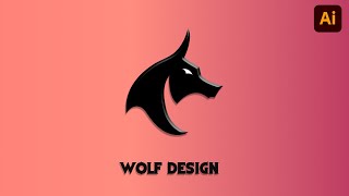 Wolf design illustrator | Simple illustrator design | illustrator tutorial 2022 | Design 2022