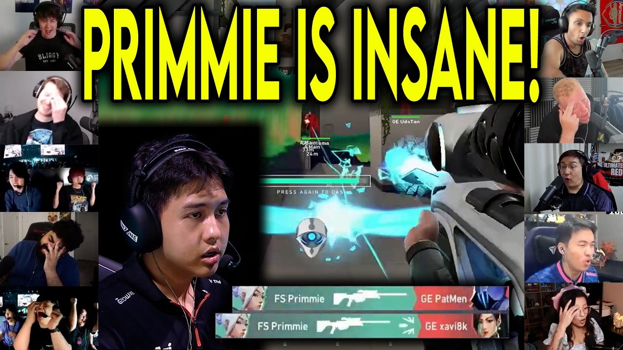 Primmie Profile Valorant Streamers React To FS Primmie INSANE OP 4k Against GE In VCT ...