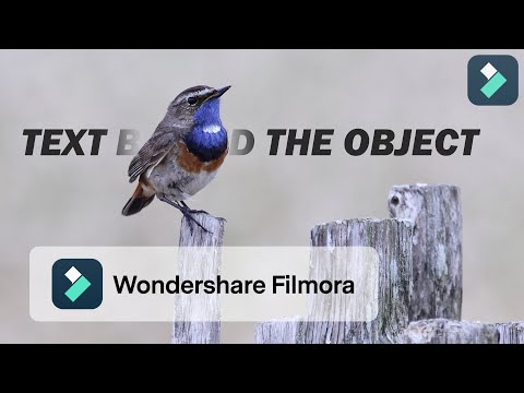 Text behind the object tutorial in Filmora 11