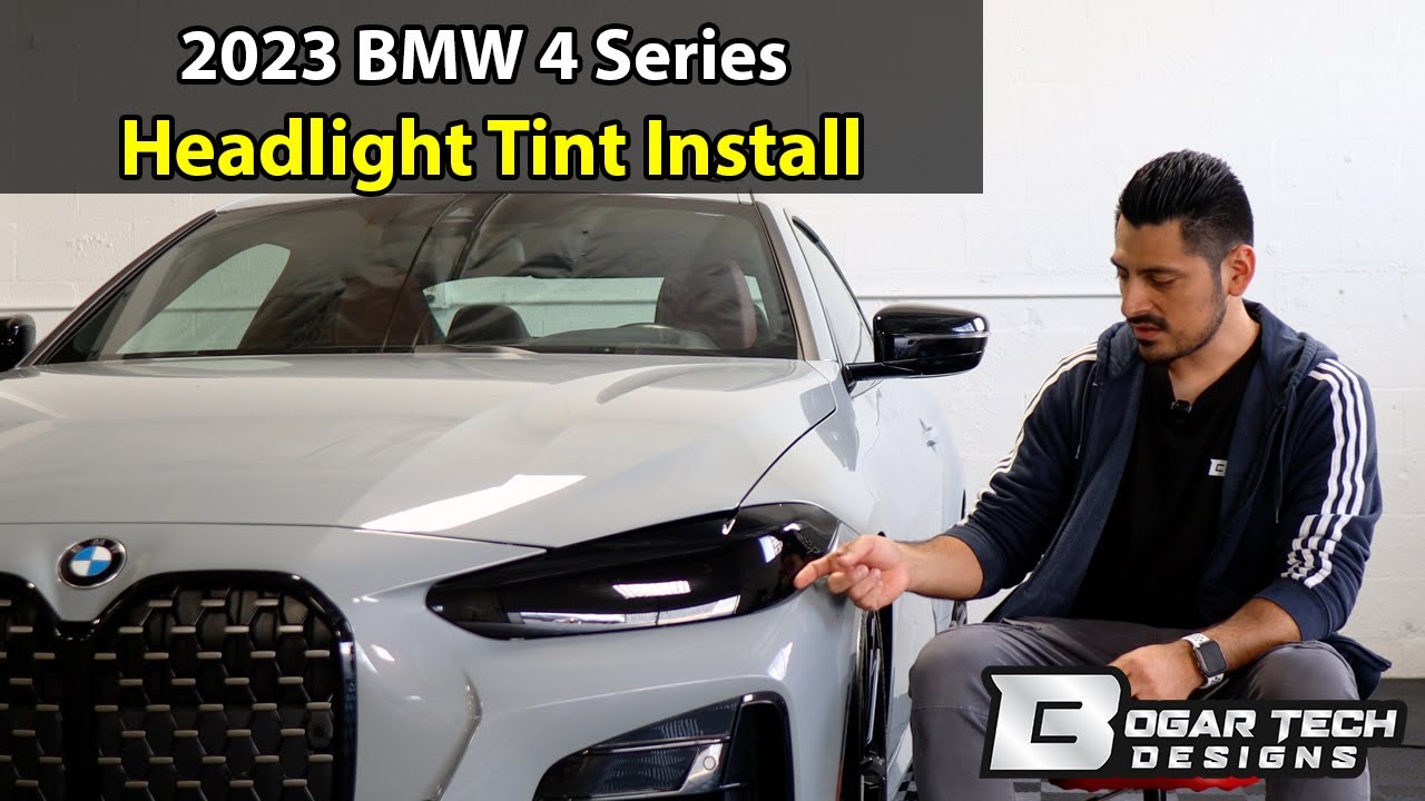 BMW 4 Series 2021-2025 Headlight Tint Installation