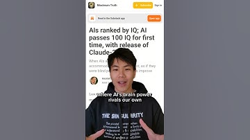 AI scores how much on an IQ test? #ai #ainews #ai  #iqtest