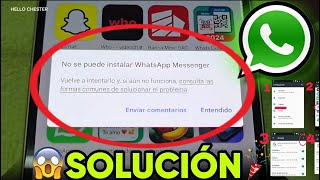 Como instalar WhatsApp sin error en mi Teléfono Celular / Mi WhatsApp no instala | SOLUCIÓN WhatsApp