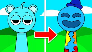 RANDY and PINKI remake SPRUNKI Characters into cartoon characters
