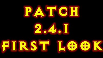 Diablo 3 PTR Patch 2.4.1 DataMined First Look!