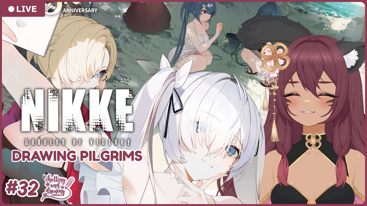 【 DRAWING 】 sleepy drawing stream feat. nikke pilgrim chibis | drawing zatsudan / free talk