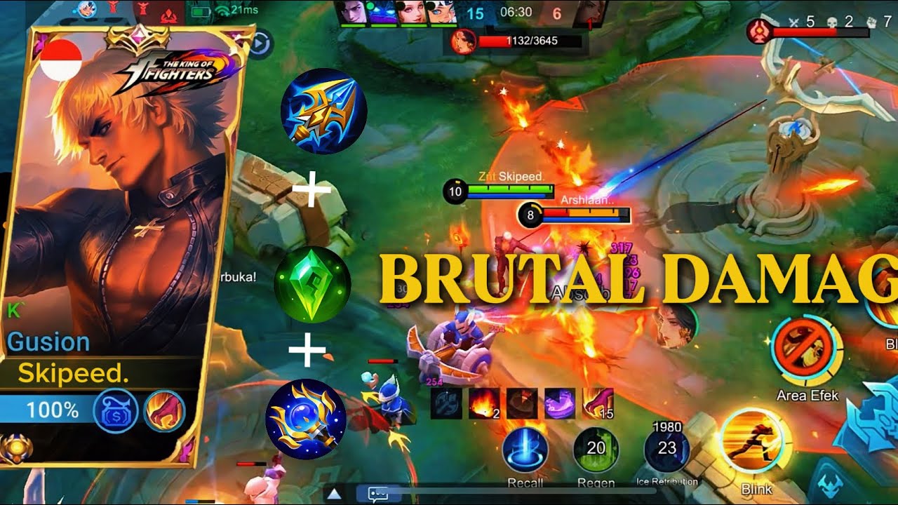 MUST WATCH!!! BEST ITEM GUSION AND FASTHAND GAMEPLAY!!😱 BRUTALITY DAMAGE!!! #mobilelegends #gameplay