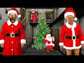 GRANNY KA MERRY CHRISTMAS 🎅 santa granny grandpa game definition in hindi | granny horror game video