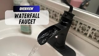 Homevacious Black Bathroom Faucet Review: Matte Elegance Meets Function | Waterfall Sink