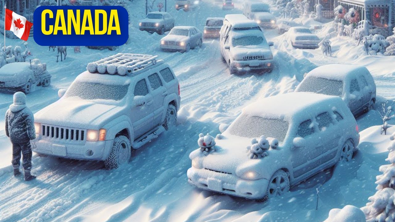 CANADA is Freezing Snow Winter in Canada 2024 Viral Web Moments