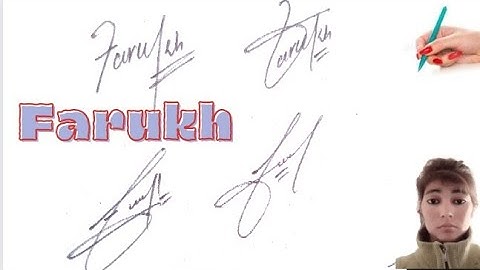 Farukh name signature with arooj