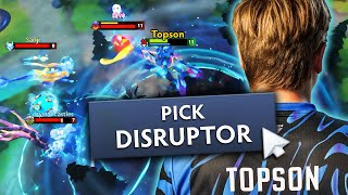 How Topson plays DISRUPTOR MID...