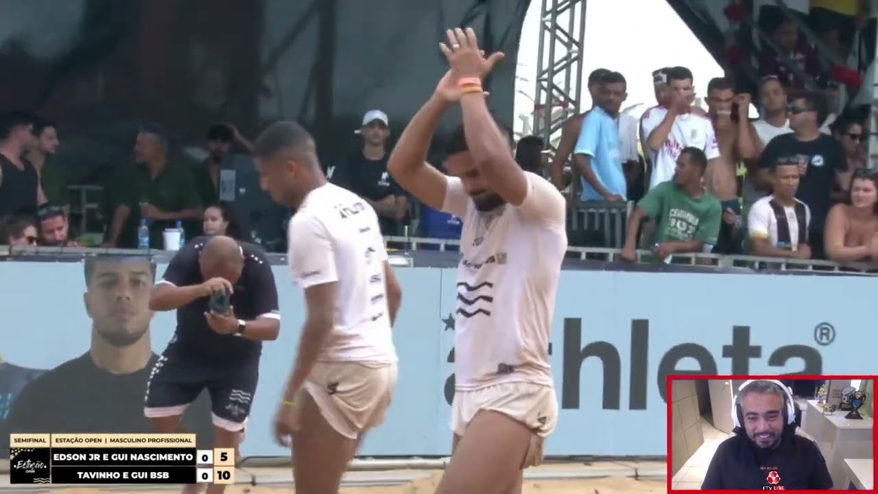 JOGAÇO - Tavinho e Gui Bsb x Edson Jr e Gui Nascimento - Semifinal Estação Open - React FTV Ep. 950