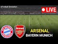 Full Match eFootball Pes 21 Game Simulation Arsenal vs Bayern Munich Uefa League
