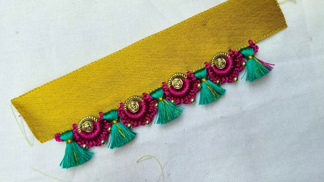 Saree Kuchu-Tassels #sareekuchu designs #kroshakuchu #simple saree ...