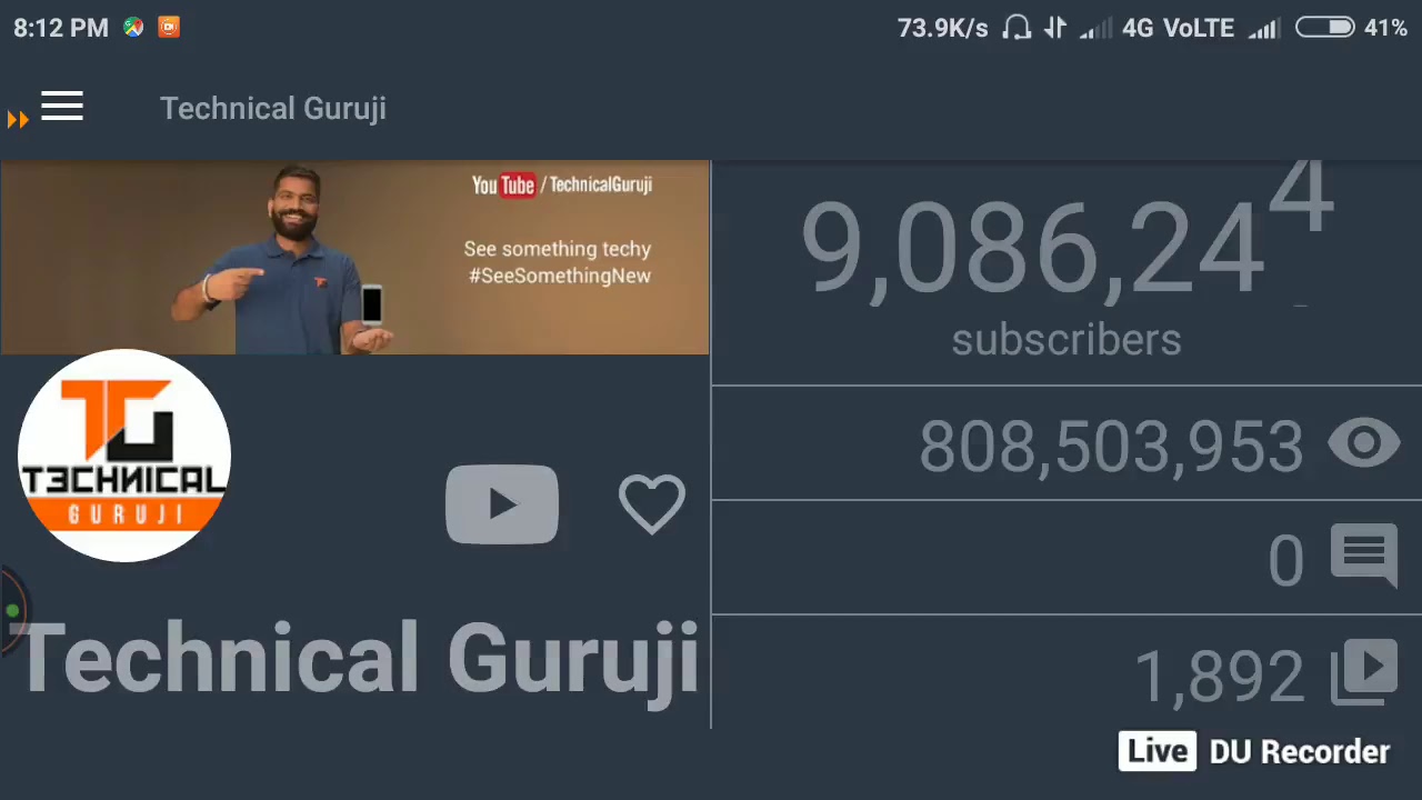 technical guruji Live 10M subscriber count. - YouTube