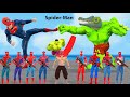 Game Playing Spider Man Learns Math With 5 Superheroes To Rescue Superman Vs Hulk Vs Squid Game 