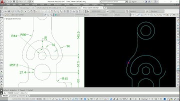 Luyện vẽ bài tập AutoCAD 2D từ cơ bản đến nâng cao | BT 34