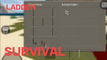MİNİ BLOCK CRAFT 3D | SURVİVAL How to Make LADDER - MERDİVEN ( iron ladder - wooden ladder )