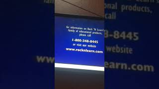 Closing to Rock N Learn Multiplication Rap VHS 1998