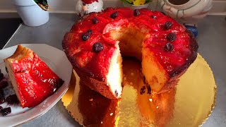 gâteau aux cranberry et pommes ??كيكة التفاح??????? ذوق مميز ?