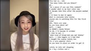 220608 Honda Hitomi TokTok Live [IZ*ONE / AKB48] (Eng Sub)