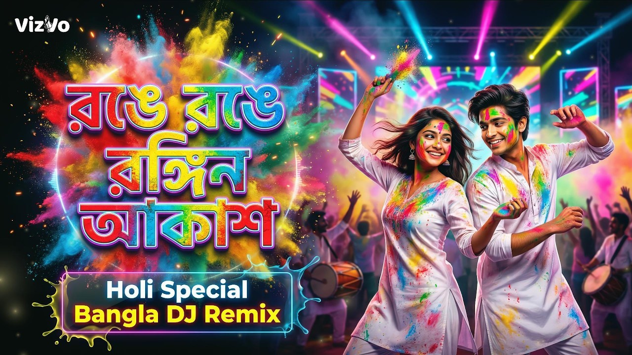 Ronge Ronge Rongin Akash (রঙে রঙে রঙ্গিন আকাশ) | Bengali Holi Party Song | Color Festival Dance