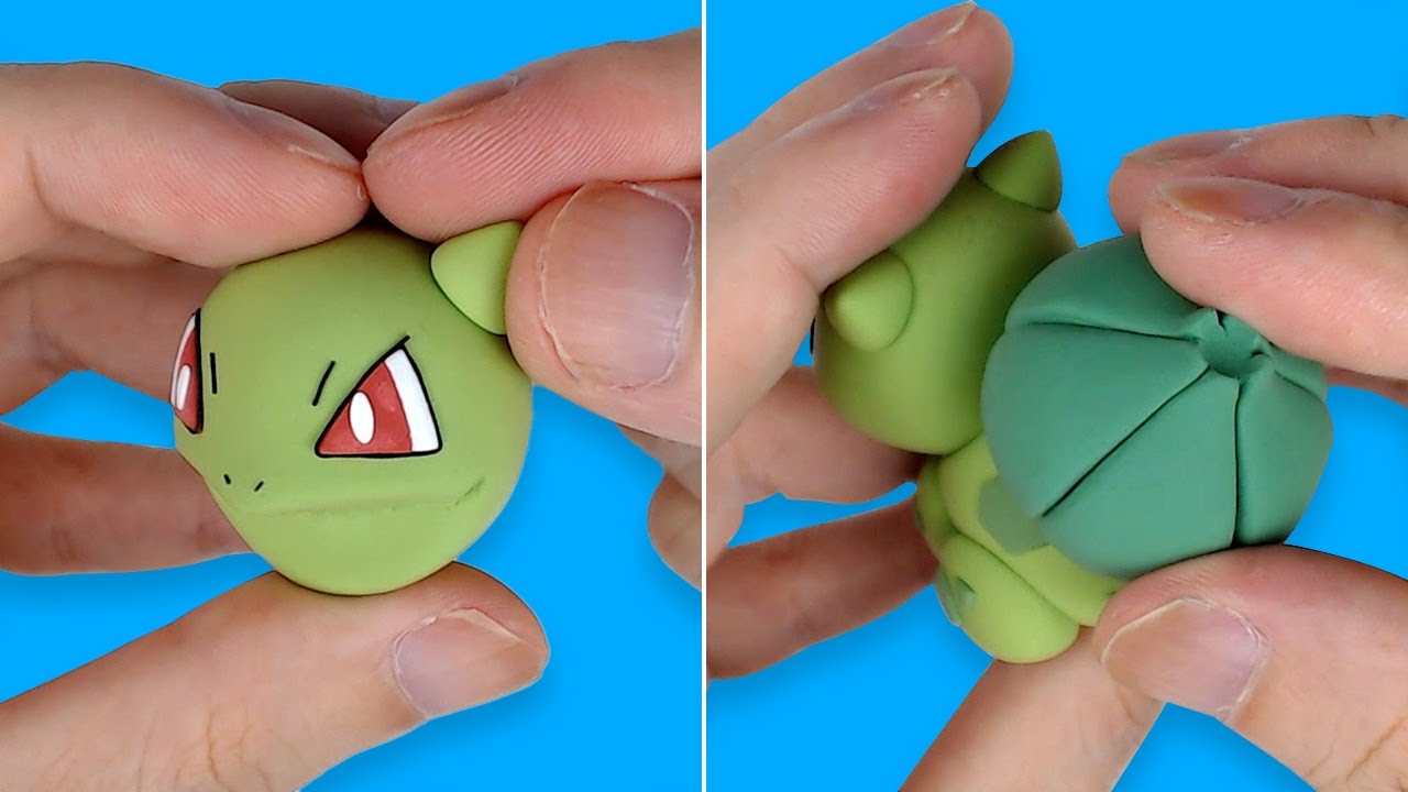 Making Pokémon Shiny Bulbasaur [Squash Clay] - YouTube
