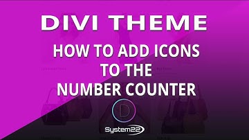 Divi Theme How To Add Icons To The Number Counter 👈