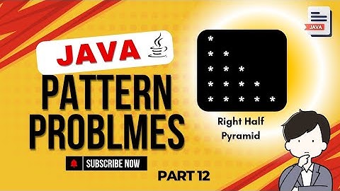 How to Make Right Half Pyramid Pattern In Java (For Beginner) #techbywebcoder
