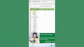 🤯 Excel Magic: Instantly Get City & Country Population Data! #microsoftexcel #excel #spreadsheet