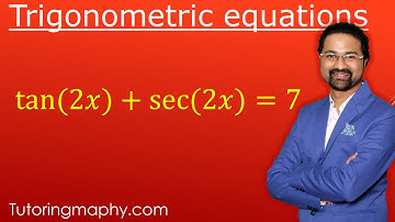 solve tan 2x + sec 2x = 7 over the interval [0, 2pi)