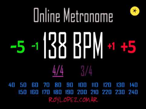 138 bpm metronome