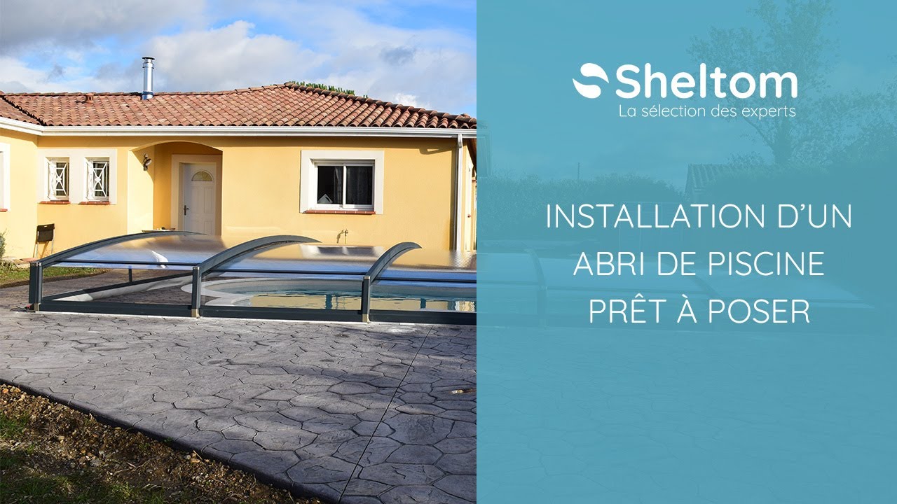 Installation abri de piscine