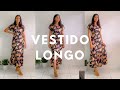 VESTIDO LONGO COM MANGA JAPONESA para iniciantes na costura