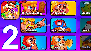 Squad Busters - Gameplay Part 2 Barbarian King, Colt,Dynamike,Greg (iOS, Android Gameplay)