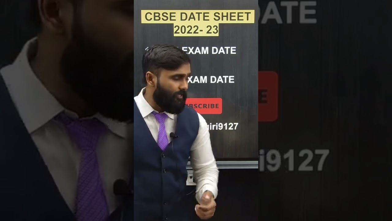 CBSE DATE SHEET 2022 -23 