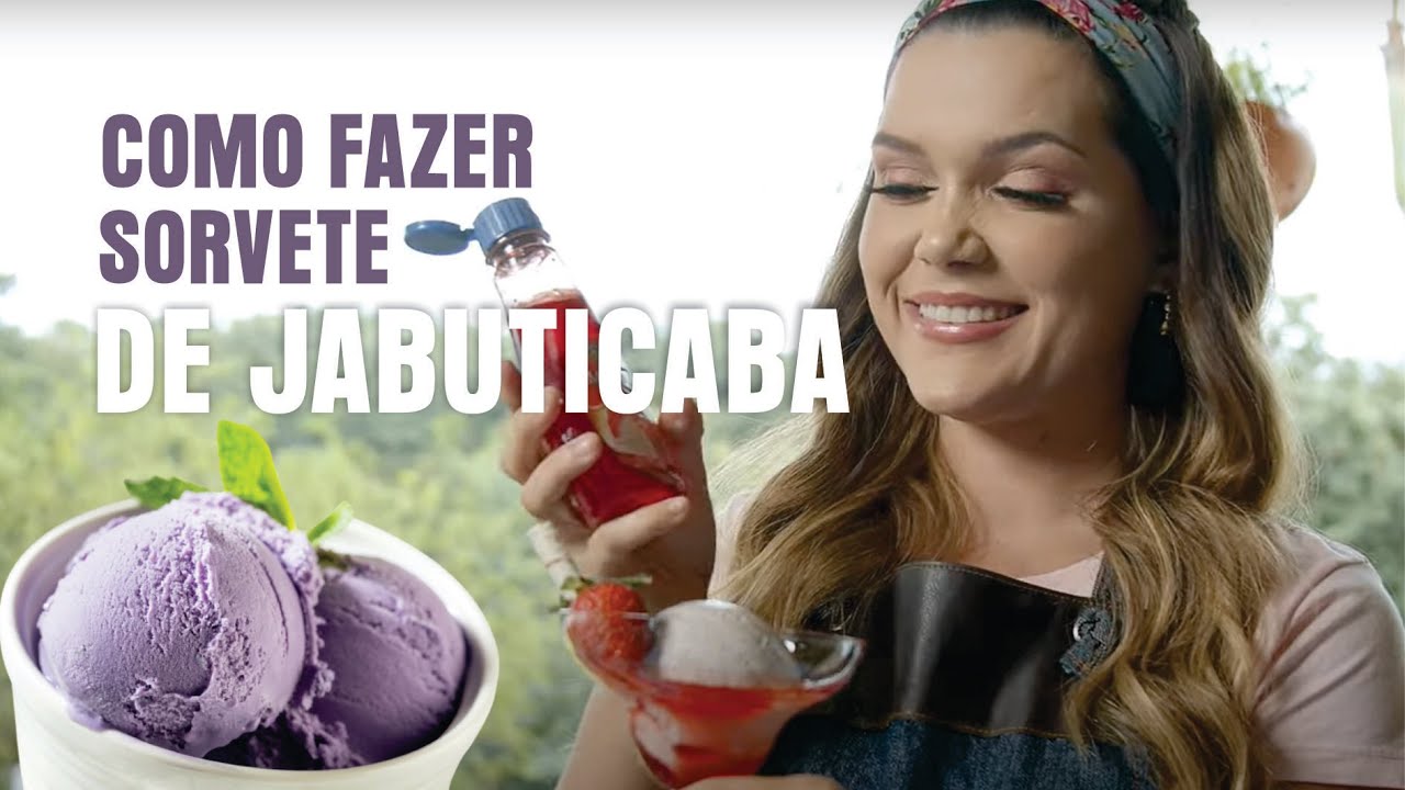 COMO FAZER SORVETE DE JABUTICABA COM CLARA SENRA I @clarasenra_