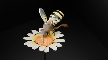 How to make a bee in blender #bee  #blenderrender #animation
