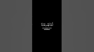 Surah Al-Anam (44) سورة الأنعام
