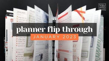 LIVE! JANUARY 2023 PLANNER FLIP THROUGH :: COMPLETED PAGES OF MY DISCBOUND FRANKENPLANNER SETUP
