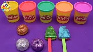 Story Show | Magic Turns the Yummy Donuts into Ice Cream | Learn Colors with Plasticine | | ToyBus