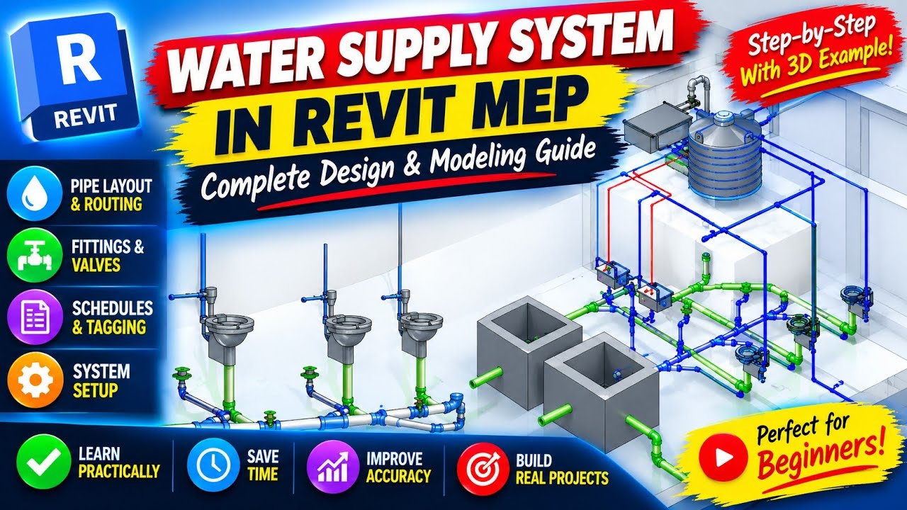 Revit MEP Plumbing Modeling | Revit MEP | #plumbing #mep - YouTube