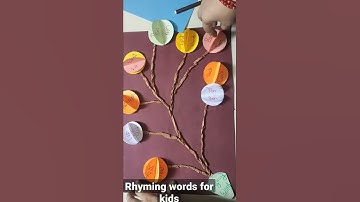 Rhyming words working model for kids| English TLM for primary school #shorts #schoolproject
