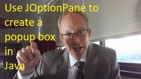 JOptionPane showInputDialog, showConfirmDialog Demonstrated