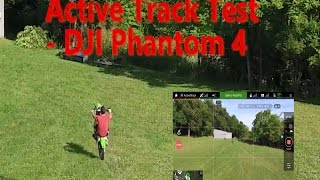 DJI Phantom 4 Auto / Active Track &amp; Obstacle Avoidance with Screen Capture on Motorcycle