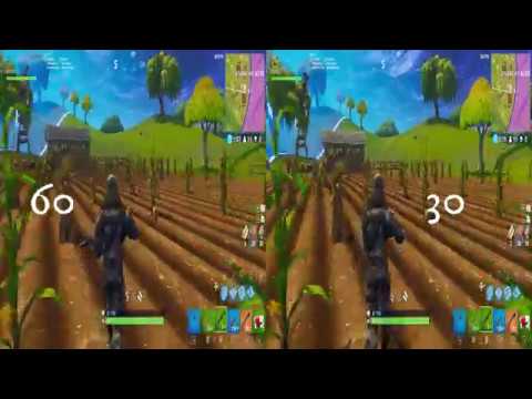 fortnite 60fps vs 30fps - fortnite 30fps pc