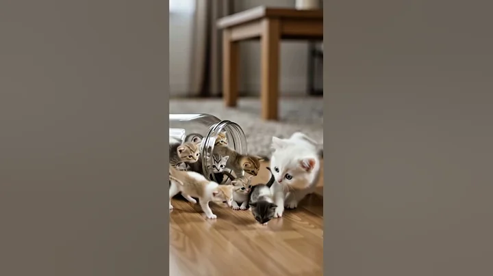 Video 10733931: white fluffy cat, white cat animals, cat healthy, kitten