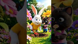 Naughty Rabbit vs Cute Cat 😹💥 | The Funniest Garden Fight Ever!”