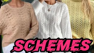 картинка: Эти свитеры всегда в тренде, схемы вязания. These sweaters are always in trend, knitting patterns.